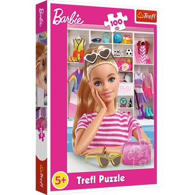 Trefl Puzzle 100 части - Запознайте се с Barbie / Mattel, Barbie (16458)