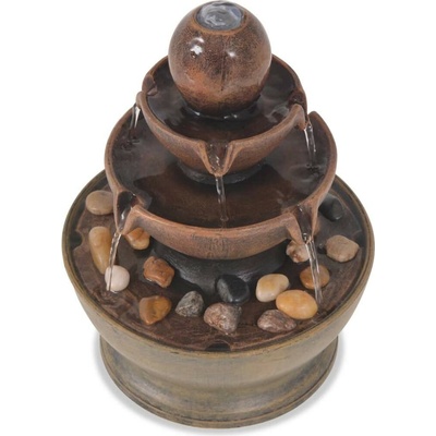 Interiérová Fontána S Pumpou, Polyresin Zelená – Zboží Dáma