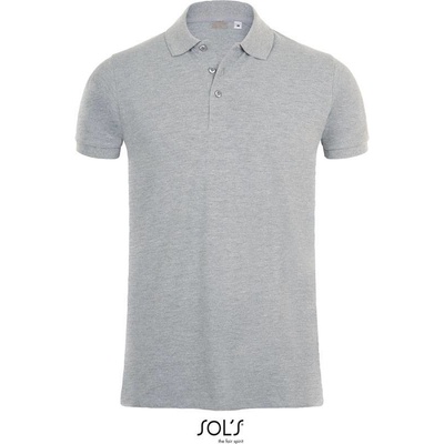 Sol's Phoenix Men pánske elastické polo sivé mel.