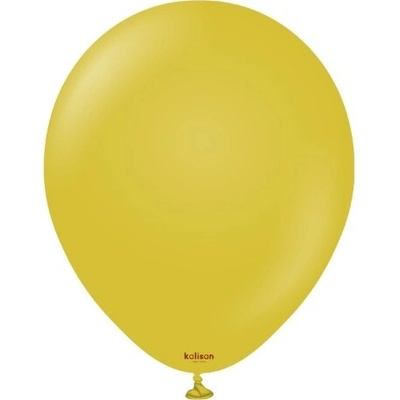Kalisan Balloons Balonky hořčicové, Retro Mustard 13 cm 5" –