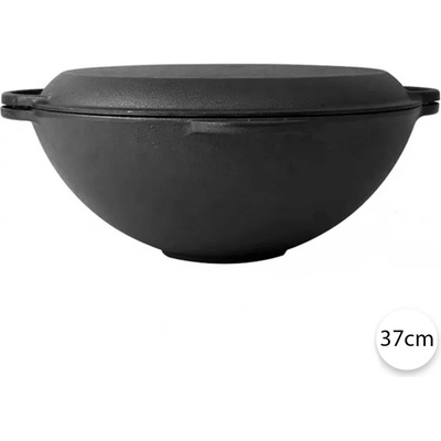 Perfect Home 28173 Litinová wok pánev s víkem 37 cm