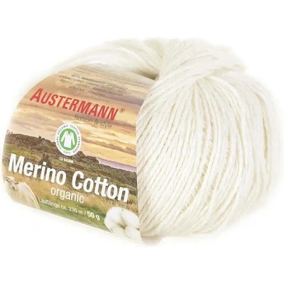 Austermann Merino Cotton 1 Přírodní bílá