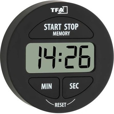 minutka digitální se stopkami pr.5,5cm ČER