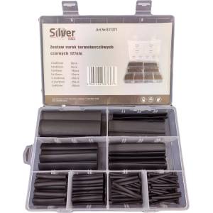 SILVER Термосвиваеми шлаухи черни комплект 127 бр. 2-13 мм 67444 (s11371)