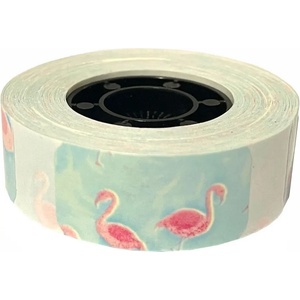 G&G GG-AT-110HW - BLACK ON FLAMINGOS IN FOREST 15mm x 50mm x 150 pcs