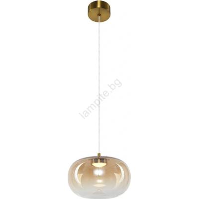 MILAGRO Led Пендел vaso led/4w/230v Ø 18 см златист/опушен (mi2665)