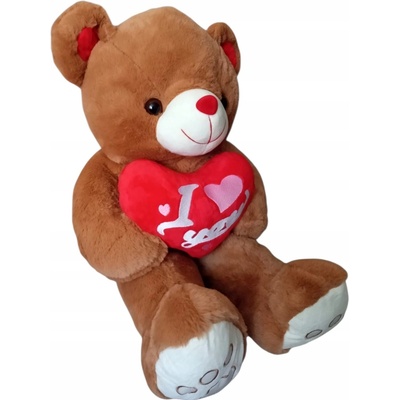 Velký medvídek se srdíčkem I love You pro milovanou osobu 56 cm