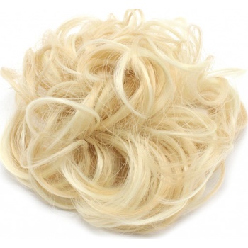 Příčesek - gumička s umělými vlasy Barva: blond - melír