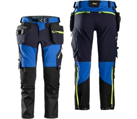 SNICKERS Kalhoty SNICKERS FlexiWork+ Stretch soft | Modrá