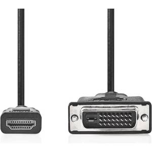 Nedis CCGL34800BK20 HDMI - DVI-D 24+1p кабел, 1080p, дължина 2 m (CCGL34800BK20)