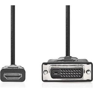 Nedis CCGL34800BK20 HDMI - DVI-D 24+1p кабел, 1080p, дължина 2 m (CCGL34800BK20)