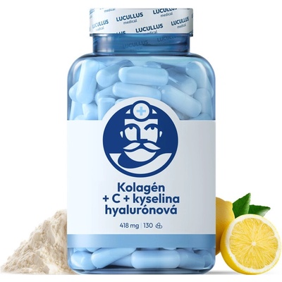 Dr. Lucullus Kolagén + C + kyselina hyalurónová 120 kapsúl
