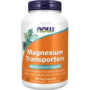 NOW NOW Magnesium Transporters, 180 Vcaps