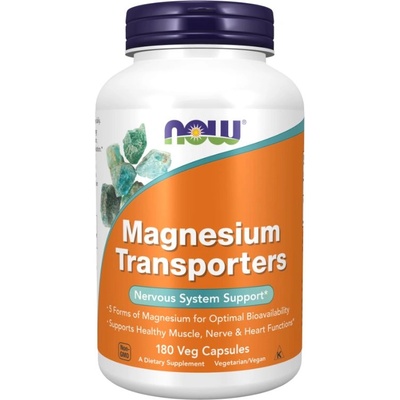 NOW NOW Magnesium Transporters, 180 Vcaps