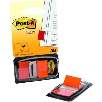 3M Záložky Post-it Index široké 25,4x43,2 oranžová