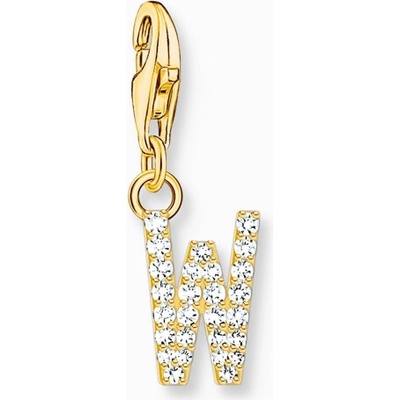 Thomas Sabo přívěsek charm letter W gold 1986 414 14