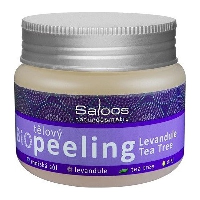Saloos Telový peeling Levanduľa a tea tree BIO 140 ml