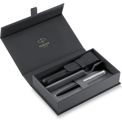 Parker 51 Black CT kuličkové pero dárková sada s koženým pouzdrem 1502/6293495