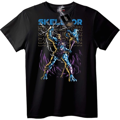 NOONEBRAND Тениска Skeletor сила - XL, Black