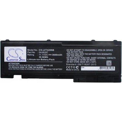 Cameron Sino Батерия за лаптоп Lenovo ThinkPad T420s T420si T430s 42T4846, 11.1V, 3600mA CAMERON SINO (CS-LVT420NB)