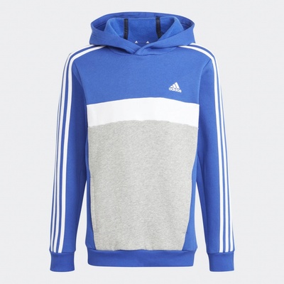 adidas detská mikina s kapucňou modrá