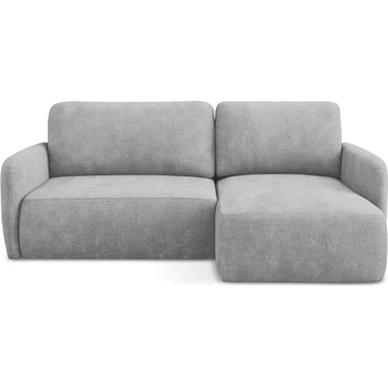 makamii Светлосив шенилов разтегателен ъглов диван с място за съхранение (десен ъгъл) Lilo - Makamii (LILO_RCF_61_P1_C1)