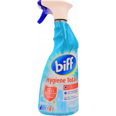 Biff Hygiene total + Hygiene dezinfekčný čistiaci prostriedok na kúpeľne a WC 750 ml