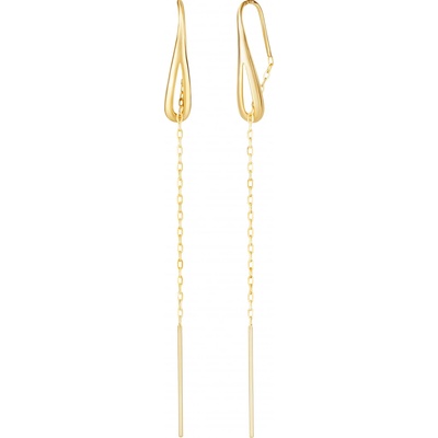 Soliter Půvabné zlaté dlouhé náušnice 231 001 00655