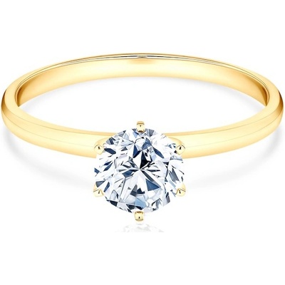 Savicki Zásnubný prsteň žlté zlato laboratórny diamant SV R8 LAB Z