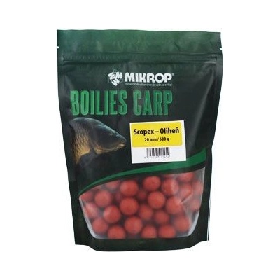 MIKROP Boilies Carp pre ryby 500g 20mm Scopex-oliheň