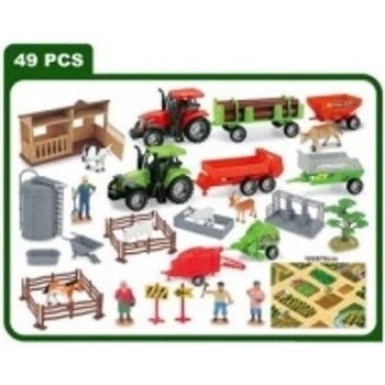 FunPlay FP-5837 Farma se zvířaty a stroji 49 ks