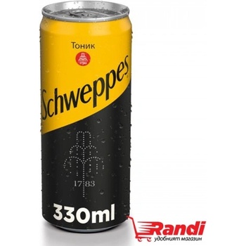 Image 1 of Schweppes Газирана напитка Schweppes Тоник кен 330мл