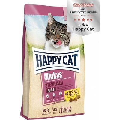 Happy Cat Minkas Sterilised Poultry 10kg