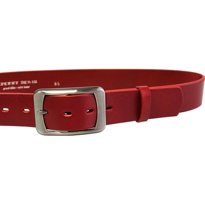 Penny Belts dámský kožený opasek 16293 červený