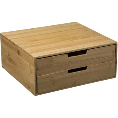5five Simply Smart Dřevěný organizér na kávové kapsle Bamboo, 34x31x14,5 cm