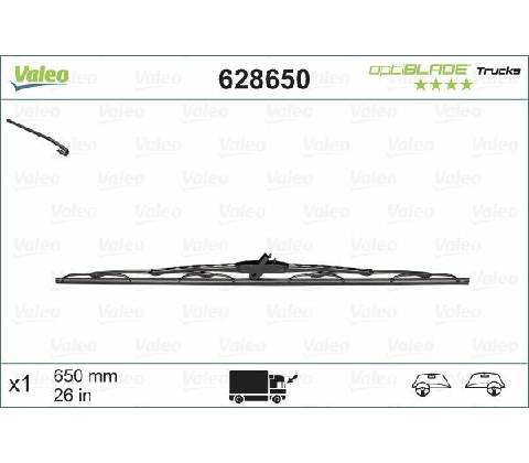 Valeo 650 mm 628650
