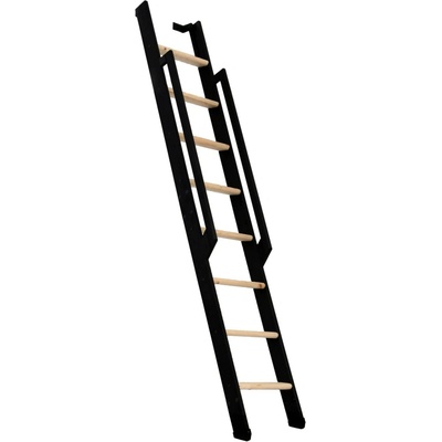 Minka STAIRS Přímé žebříkové schodiště Strong buk/černá, 8 schodů, 199 cm
