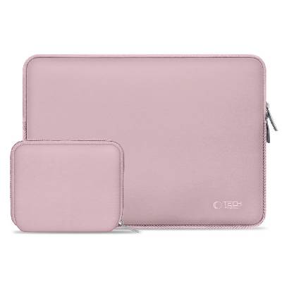 Текстилен калъф за лаптоп 13-14 инча от Tech-Protect NeoSlim - Dusty Rose (5906302371136)