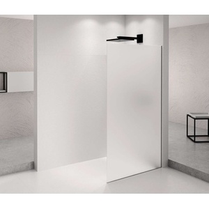 POLYSAN Architex - Душ стена Walk-In, 106x210 см, матово черно/матово стъкло AXB110MT (AXB110MT)