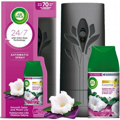 Air Wick FreshMatic Smooth Satin & Moon Lily - Jemný satén a měsíční lilie automatický sprej 250 ml