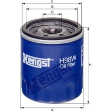 HENGST FILTER olejový filter H98W