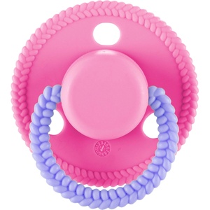 Lorelli Силиконова залъгалка с капаче Lorelli - Circle, 0 м+, Pink (10220750002) - baby