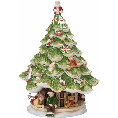 Villeroy & Boch Christmas Toys Memory hrací skříňka / svícen, vánoční stromek s dětmi, 30 cm 14-8602-5861