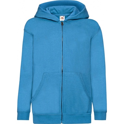 Fruit of the Loom dětská mikina s kapucí 62-045-0 Azure Blue