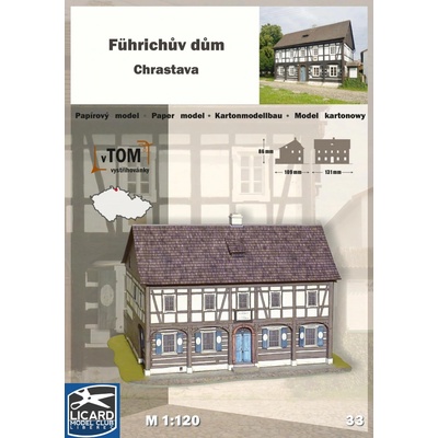 Papierový model Führichov dom Chrastava