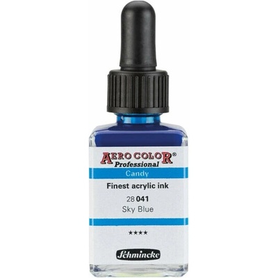 Schmincke Aero Color akrylový atrament Professional Candy 28 ml 041 nebeská modrá