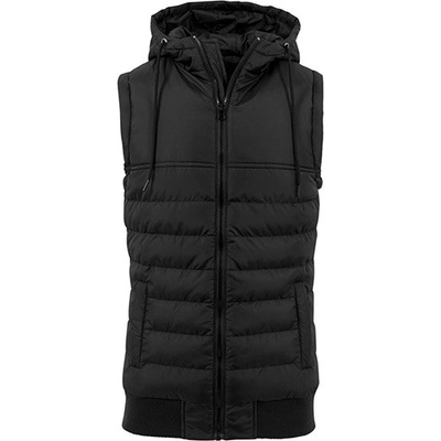 Build Your Brand Herren Bodywarmer Bubble Vest BY046 Schwarz Black/Black