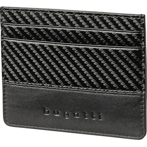 Bugatti Кожен калъф за кредитни карти Bugatti Comet, черен (49 2207 01)