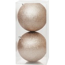 Gule MagicHome Vianoce, 2 ks, šampaň, na vianočný stromček, 12 cm