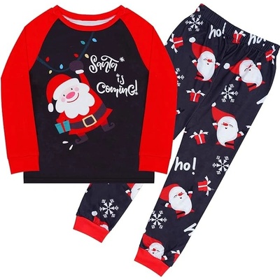 Dětské vánoční pyžamo zelené